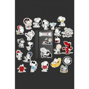 Snoopy Sticker Paketi/Bullet Journal Defter Çıkartma Ajanda Laptop Etiket, 76541657484874
