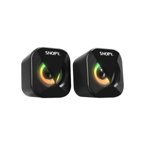 Snopy SN-83U 2.0 Mini LED Işıklı 2WX2CH Siyah USB Gaming Speaker Hoparlör