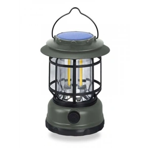 Solar Şarjlı Kamp Lambası, 10W LED, Retro Tasarım