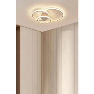 Sole Modern Tasarım Salon - Mutfak - Hol Beyaz Led 3 Lü Avize (Beyaz)          [Enerji Sınıfı A+]