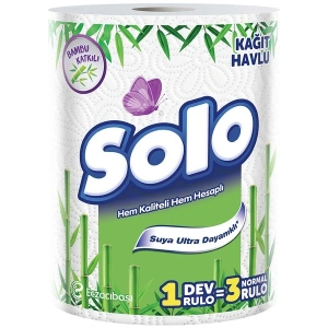Solo Bambu Katkılı Dev Rulo 1=3 Kağıt Havlu