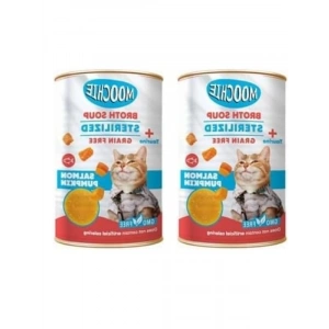 Somon Balkabağı Et Suyu - Kedi için 135 ml 2li Paket