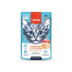 Somon ve Ton Balıklı Yaş Kedi Maması, 70 gr x 5 Adet Paket