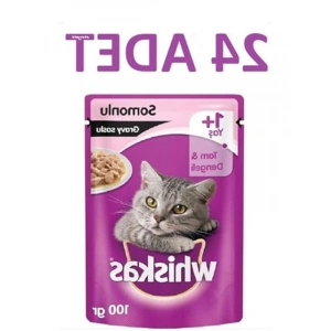 Somonlu gravy soslu 85 gramlık 24 adet kedi maması seti