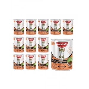 Somonlu ve Jöleli Konserve Kedi Maması - 400 gr x 12 Adet