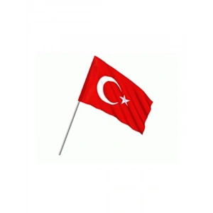 Sopalı Yıkanabilir Türk Bayrağı, 30x45 cm Boyut