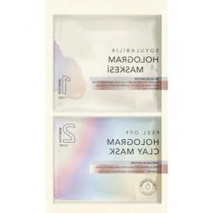 Soyulabilir Hologram Yüz Maskesi - 2x7.5 ml