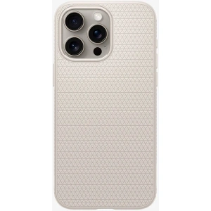 Spigen Apple iPhone 15 Pro Max ile Uyumlu Kılıf Liquid Air Natural Titanium - ACS07212