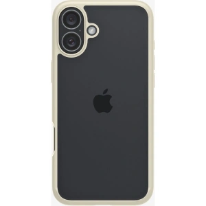 Spigen Apple iPhone 16 Plus ile Uyumlu ince Kılıf Ultra Hybrid Sararmaya Dayanıklı DuraClear™ Hava Kanalı Teknolojisi™ Askeri Sınıf Koruma Mute Beige Şeffaf Kapak - ACS08073