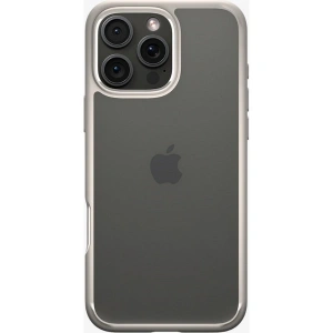 Spigen Apple iPhone 16 Pro Max ile Uyumlu ince Kılıf Ultra Hybrid Sararmaya Dayanıklı DuraClear™ Hava Kanalı Teknolojisi™ Askeri Sınıf Koruma Natural Titanium Şeffaf Kapak - ACS08385