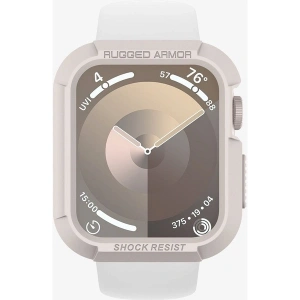 Spigen Apple Watch 45mm/44mm (Seri 9/8/SE2/7/6/SE/5/4) Kılıf Rugged Armor Dune Beige - ACS07379