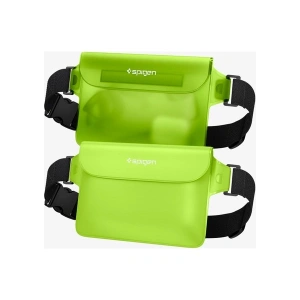 Spigen Aqua Shield WaterProof iPX8 Sertifikalı Su Geçirmez Bel Çantası (2 Adet) A620 Cactus Green - AMP06023