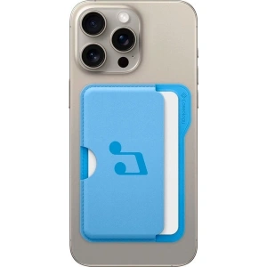 Spigen Caseology Apple iPhone için MagSafe özellikli 3 Kartlı Manyetik Cüzdan Folder Pop Wallet Sky Blue Music - AFA07498