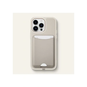 Spigen Ciel by CYRILL Apple iPhone için MagSafe özellikli Kartlı Manyetik Cüzdan Kajuk Mag Cream - AFA05260
