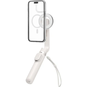 Spigen Kablosuz Bluetooth Selfie Çubuğu MagSafe ile Uyumlu Uzaktan Kumandalı Tripod / 60 cm Kadar Uzatılabilir Kolay Taşınabilir MagFit S571W Dune Beige - AMP07657