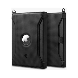 Spigen Passport Holder RFID Korumalı AirTag Destekli Seyahat Çantası Pasaport Cüzdan Black - AFA08852
