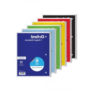 Spiral Defter 6lı Set, Geniş Çizgili