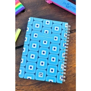 Spiralli 17x24 cm Akademik Ajanda, Retro Tasarım