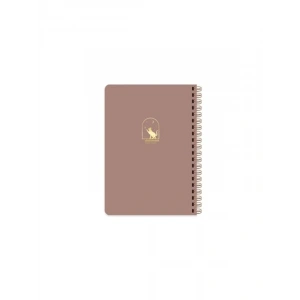 Spiralli Akademik Ajanda, 17 x 24 cm, Mocha Renk