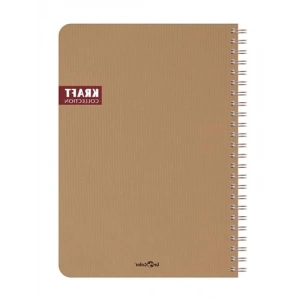 Spiralli Kareli Kahve Ofis Defteri