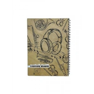 Spiralli Karton Kapak 40 Yaprak A4 Müzik Defteri Model 3 86930430239873