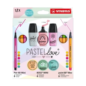 Stabilo Pastellove Mini Set 18 Li 775 8