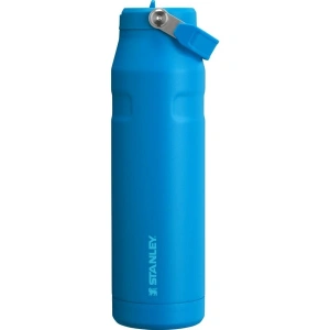 Stanley Iceflow Flip Straw Mavi Termos 1.06 Lt Paslanmaz Çelik Malzeme ile Uzun Süre Sıcak/Soğuk