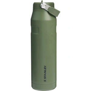 Stanley Iceflow Flip Straw Su Termosu 1.06 lt Haki Malzeme ile Kamp ve Outdoor Uyumlu