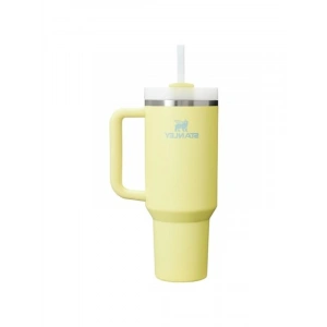 Pipetli Termos Bardak, 1.18 Litre Kapasitesi ile Sarı Renk