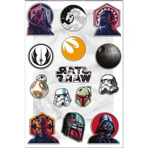 Star Wars Temalı Çıkartma Seti - Eğlenceli Tasarımlar