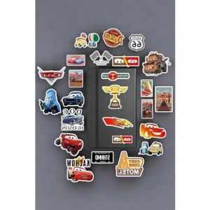 Sticker Paketi, Arabalar Temalı, Defter ve Laptop İçin Eğlenceli Etiketler