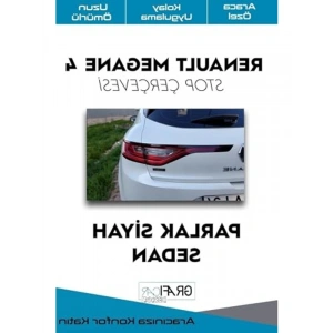 Stop Çerçevesi Sticker Kaplama - Renault Megane 4 Sedan ve Hatchback için