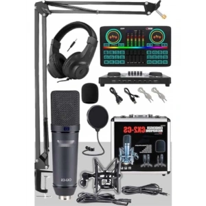 Stüdyo Kayıt Seti - Mikrofon ve Ses Kartı ile