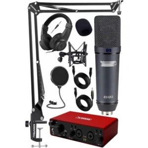 Stüdyo Kayıt Seti: Mikrofon ve Ses Kartı ile Ekstra Ekipman