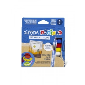 Su Bazlı Fırça Uçlu 5li Akrilik Paint Marker Seti