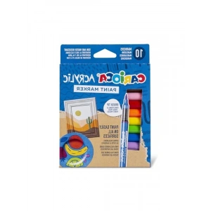 Su Bazlı Fırça Uçlu Akrilik Boya Kalemi, 10lu Renk Seti