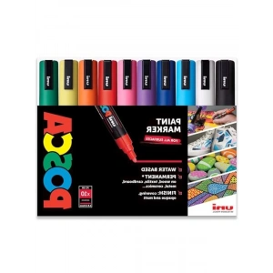 Su Bazlı Kalıcı Marker Boya Kalem Seti, 10lu