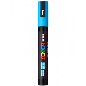 Su Bazlı Poster Markörü, Açık Mavi Renk, Kaliteli Mürekkep