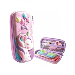 Su Geçirmez 3D Unicorn Yıldız Balon Kalem Kutusu