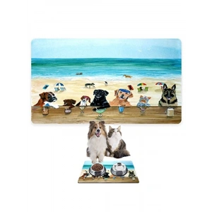 Su Geçirmez Evcil Hayvan Beslenme Matı, 50x35 cm