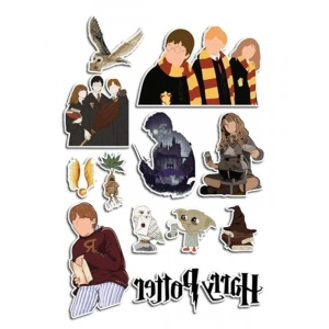 Su Geçirmez Harry Potter Temalı Orta Boy Sticker Seti