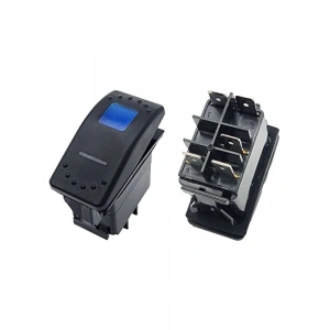 Su Geçirmez LED Işıklı 5 Pin On/Off Anahtar Düğmesi