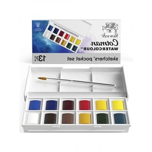 Sulu Boya Seti - 12 Renkli Tablet - Taşınabilir