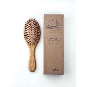 Sürdürülebilir Bambu Saç Fırçası ve Tarak Seti