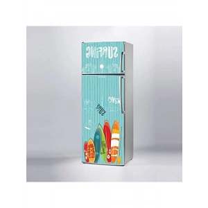 Surfing Temalı Buzdolabı Sticker Kaplama Etiketi