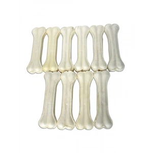 Sütlü Deri Kemik - 16 cm, 10lu Paket