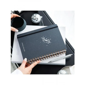 Suya Dayanıklı 2026 Spiralli Günlük Ajanda - Füme