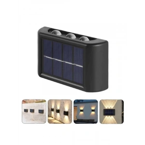 Suya Dayanıklı Güneş Enerjili LED Aplik, 6lı Set, Bahçe Kullanımı için