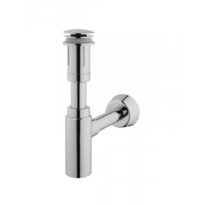 T Tipi Krom Lavabo Sifon Seti - Giriş G 1 1/4”