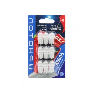 T10 W5W Led Ampul, 9lu Blister Paket ile Uzun Süreli Kullanım